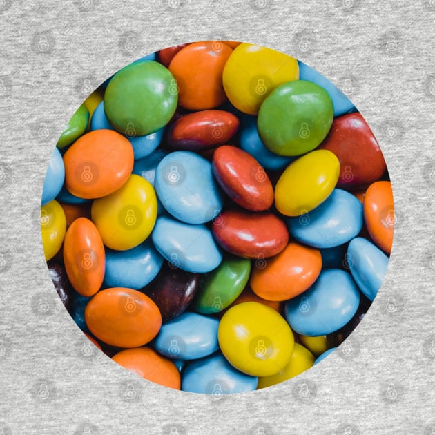 Vintage Colorful Candy Chocolate Photograph Circle by love-fi